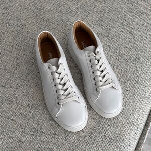 White Leather Womens Thursdays Sneakers